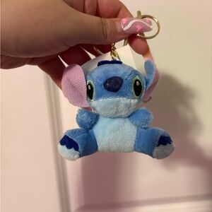 Blue Stitch Plush Keychain